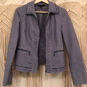 WHBM Smart Casual Jacket with Zipper Detailing